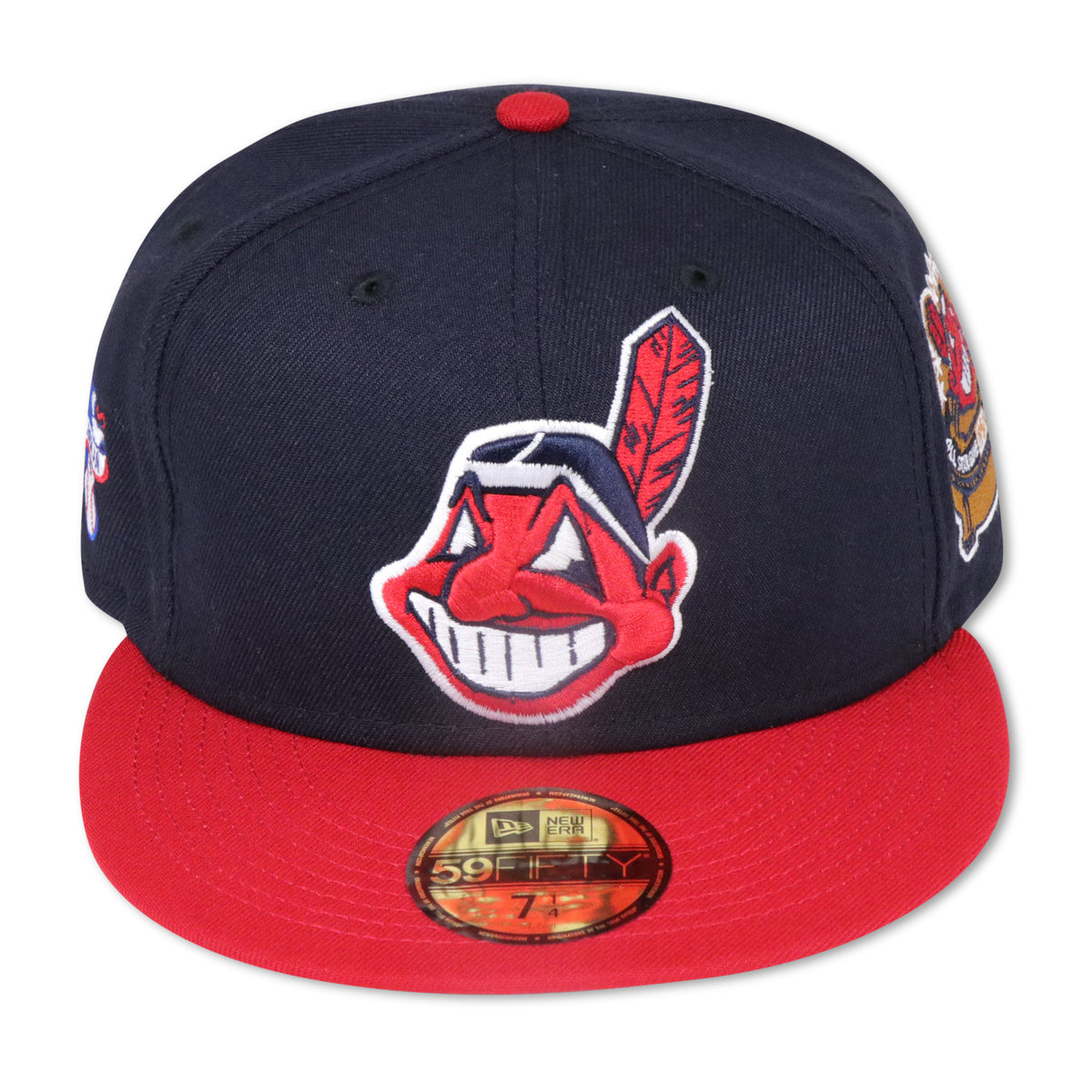 Cleveland Indians New Era All Red With 1954 All Star Game Patch On Side  59FIFTY Fitted Hat