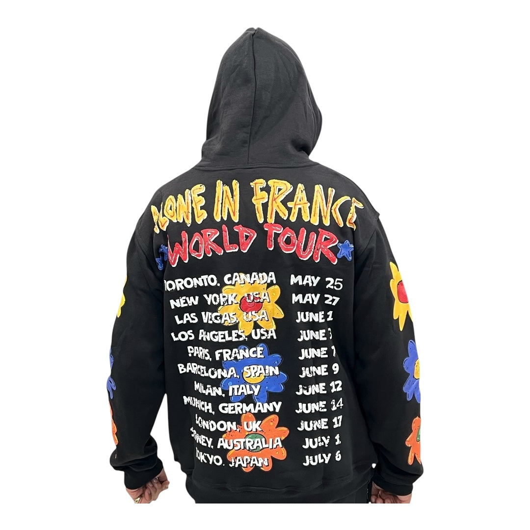 ALONE IN FRANCE WORLD TOUR (BLACK) HOODIE