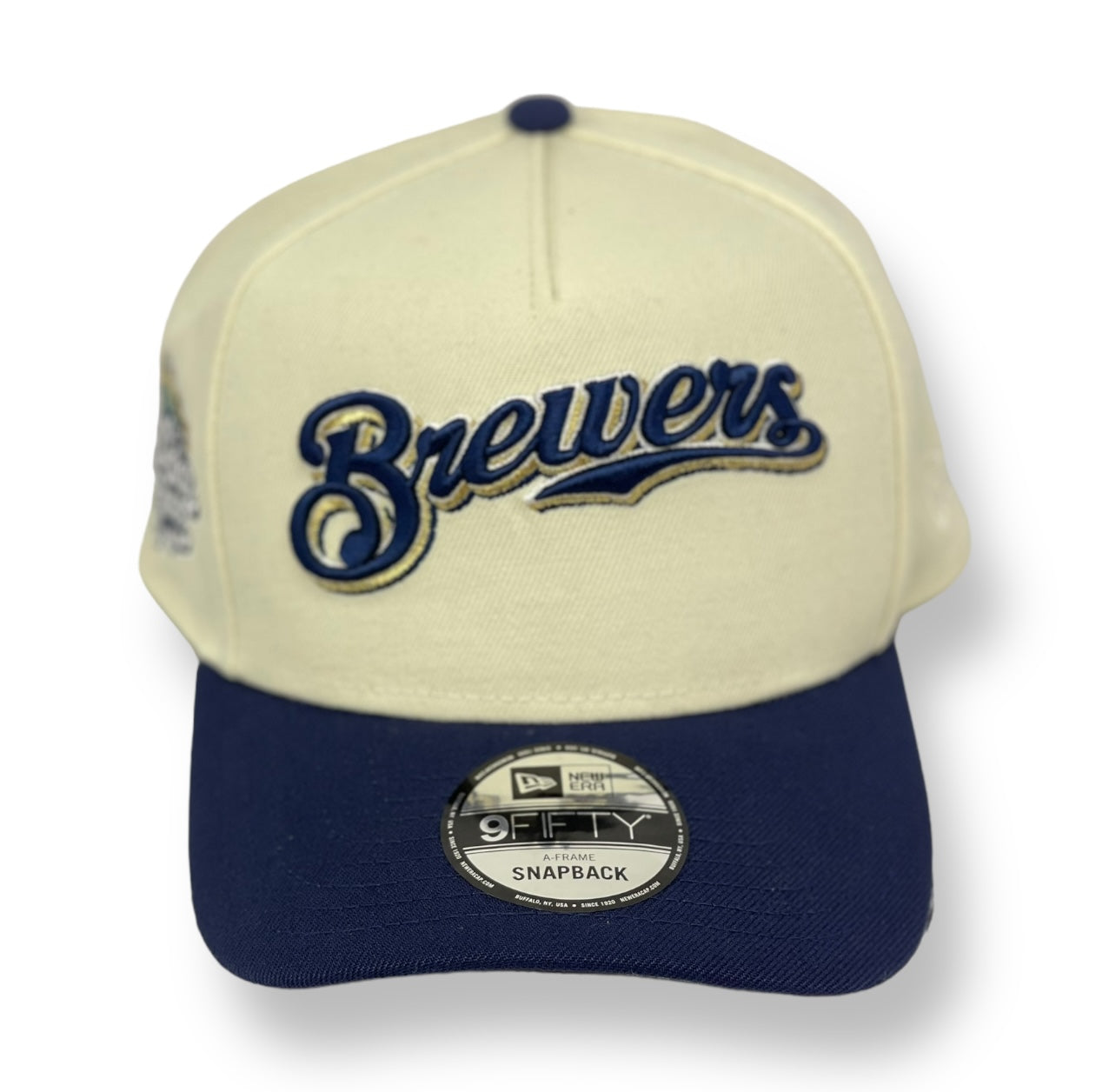 MILWAUKEE BREWERS (OFF-WHITE) (2002 ASG) "9FIFTY AFRAME" NEW ERA SNAPBACK