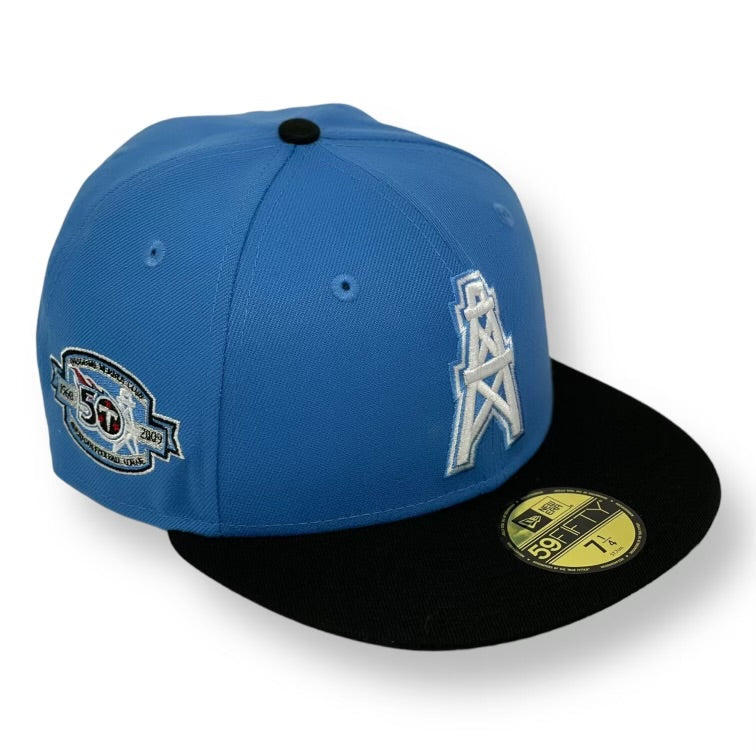 HOUSTON OILERS (AF-BLUE) “50TH ANN" NEW ERA 59FIFTY FITTED