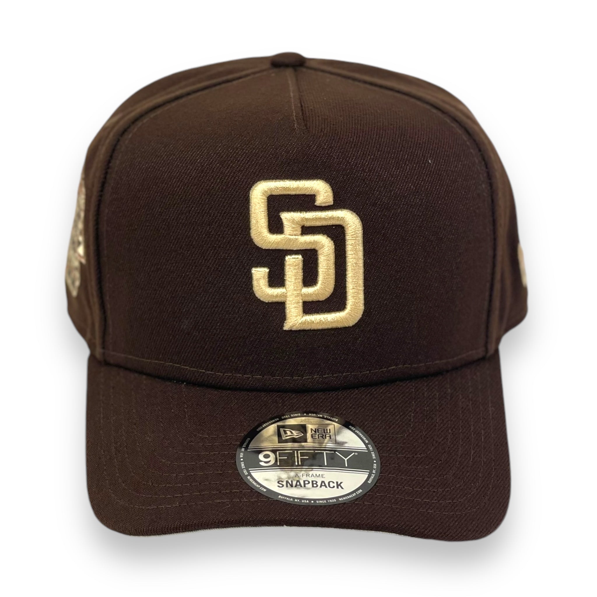 SAN DIEGO PADRES (BROWN) (1969-2003) "9FIFTY AFRAME" NEW ERA SNAPBACK