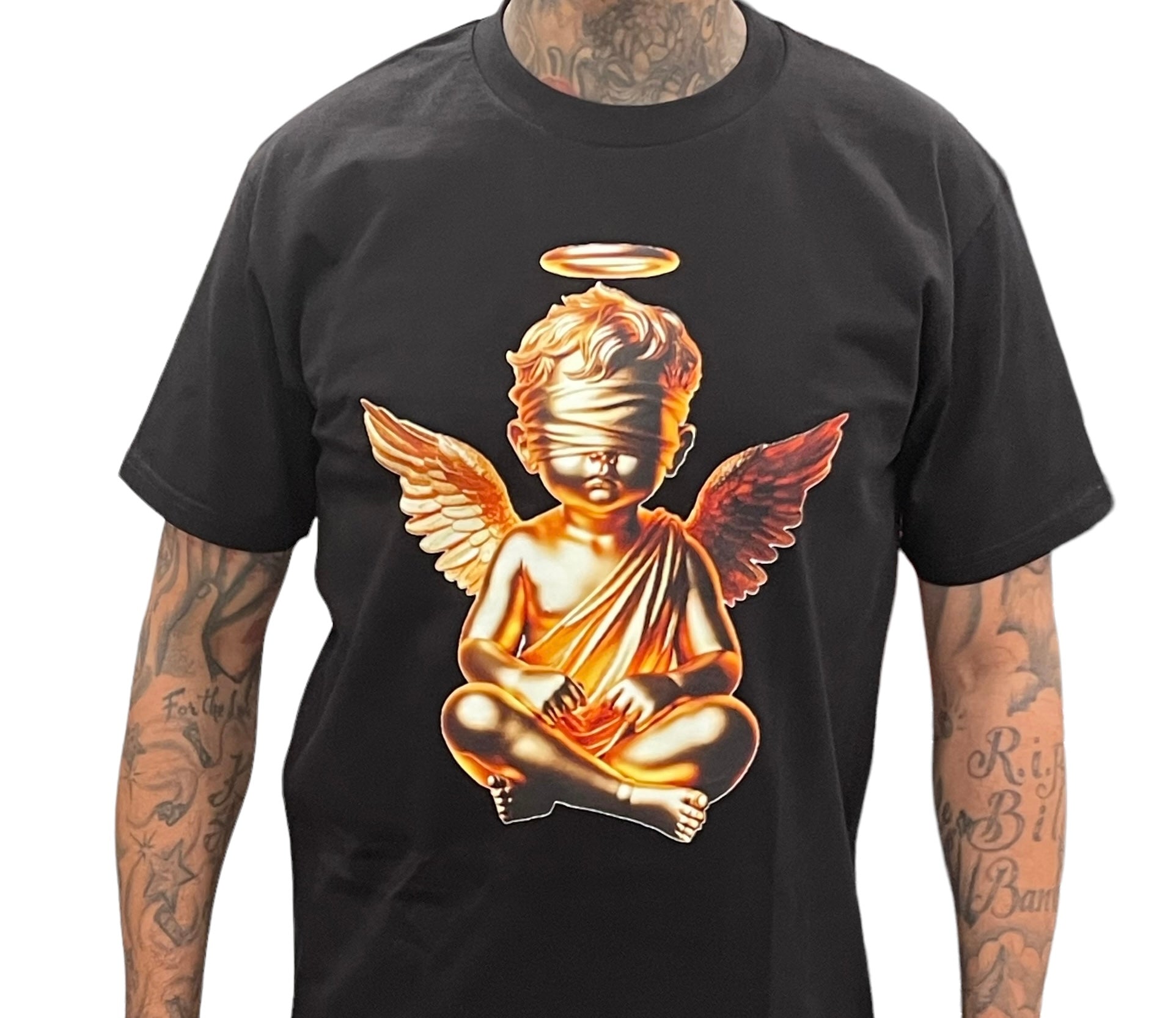 ARTFUL INTELLIGENCE GOLDEN ANGE (BLACK) TEE