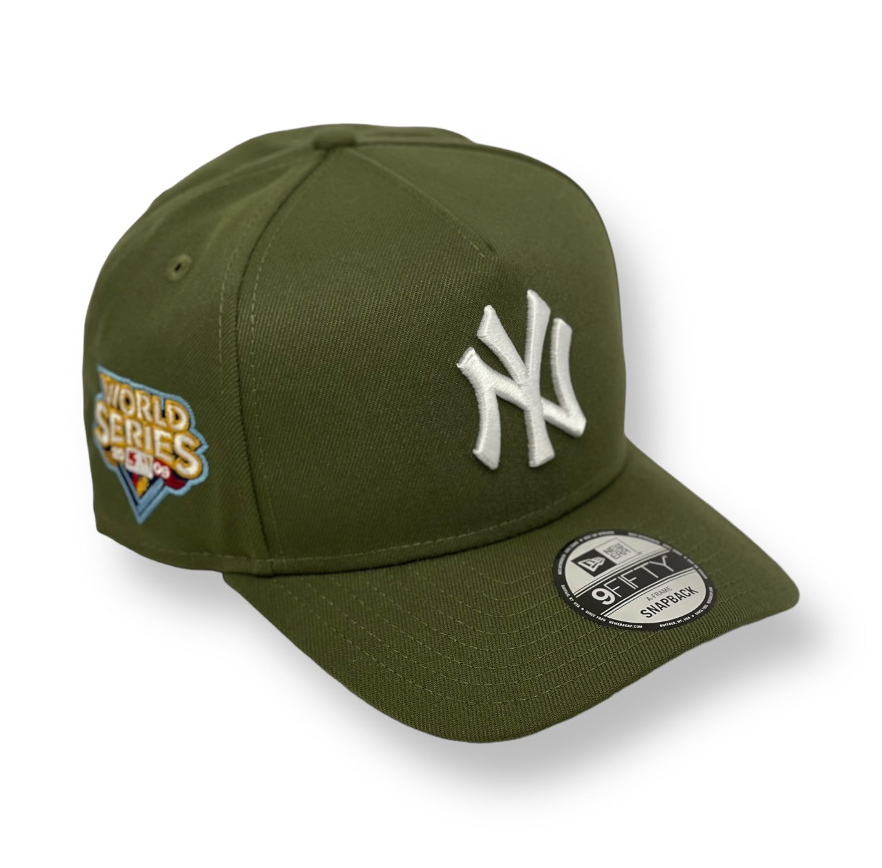 NEW YORK YANKEES (OLIVE) (2009 WS) "9FIFTY AFRAME" NEW ERA SNAPBACK