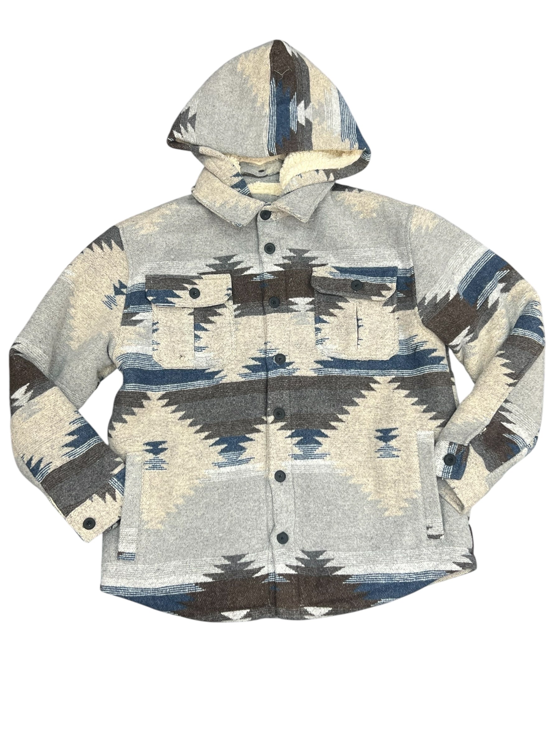 ELEVATE NY ZENITH SHERPA (GREY) HOODIE