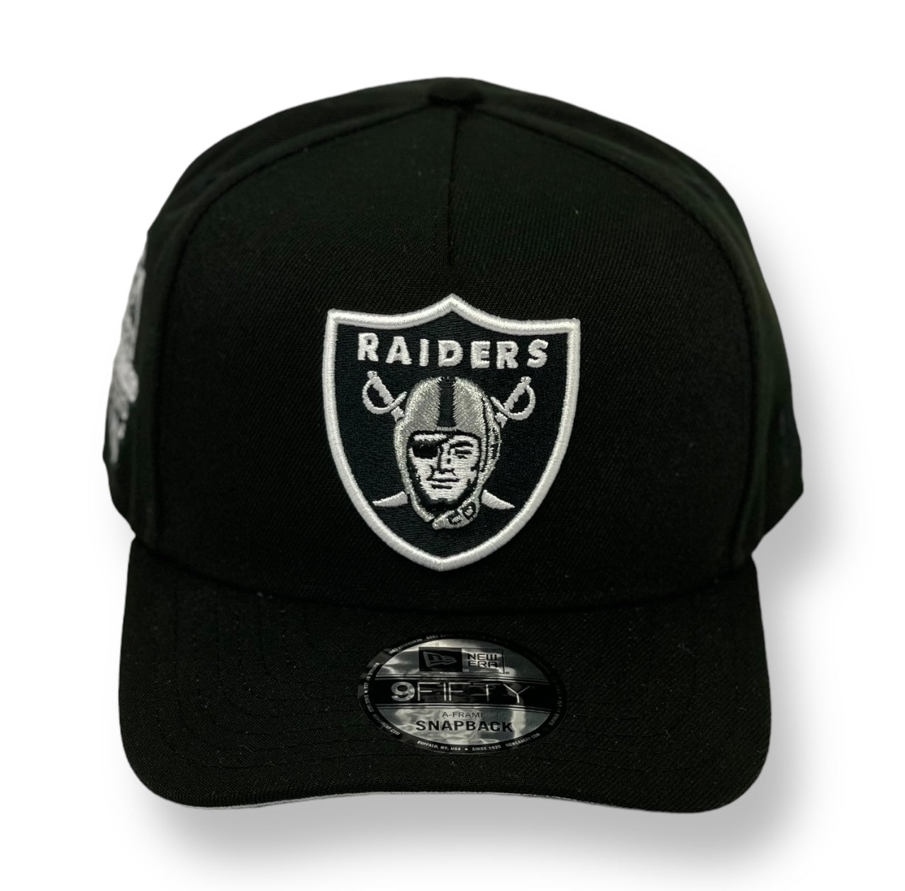 LAS VEGAS RAIDERS (BLACK) (2020 INAUGURAL) "9FIFTY AFRAME" NEW ERA SNAPBACK