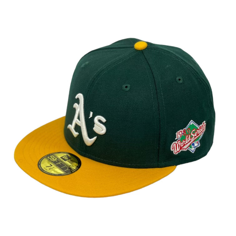 OAKLAND ATHLETICS "1989 WORLDSERIES" NEW ERA 59FIFTY FITTED (GREY UNDER VISOR)