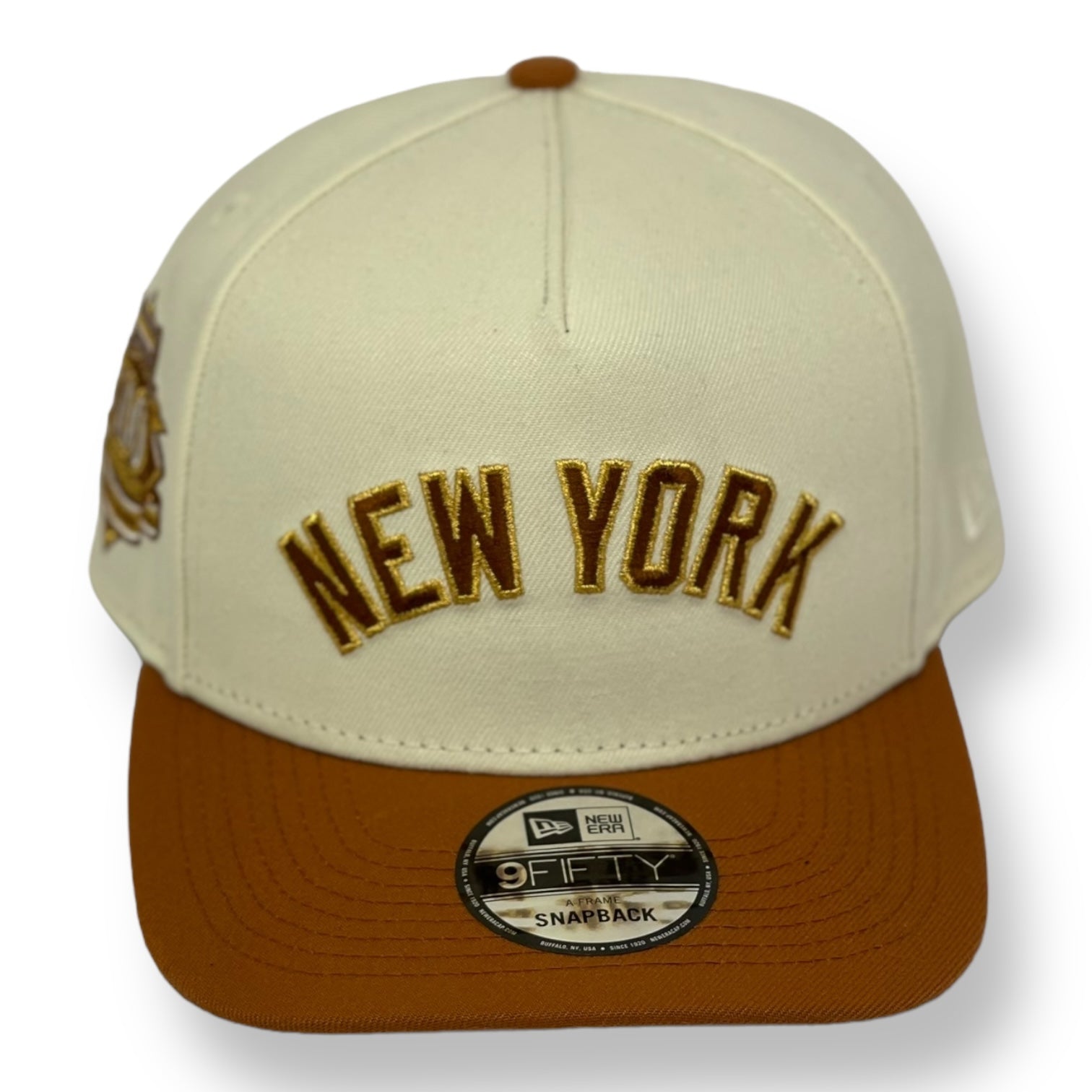 NEW YORK YANKEES (OFF-WHITE) (100TH ANN YS) "9FIFTY AFRAME" NEW ERA SNAPBACK