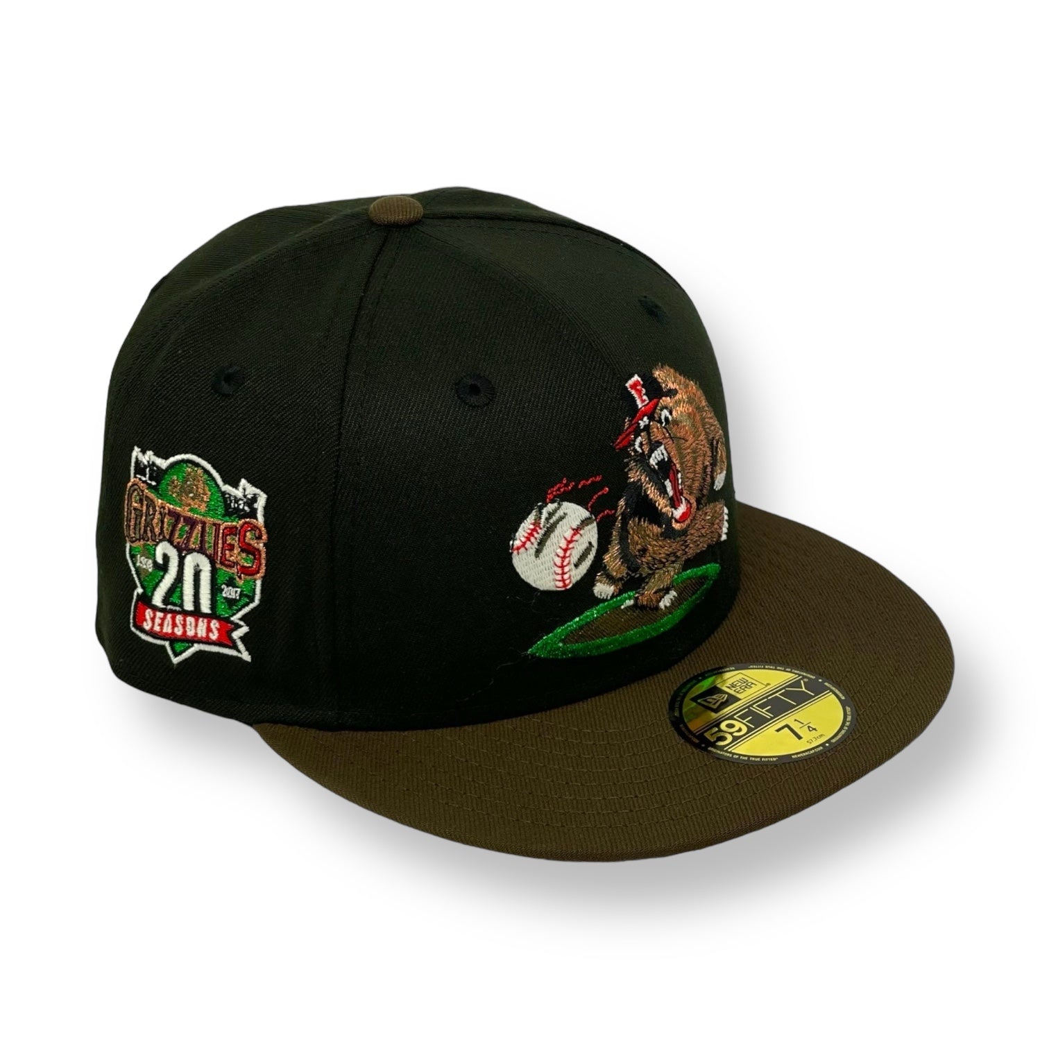 FRESNO GRIZZLIES BLACK 20TH SEASON NEW ERA 59FIFTY FITTED