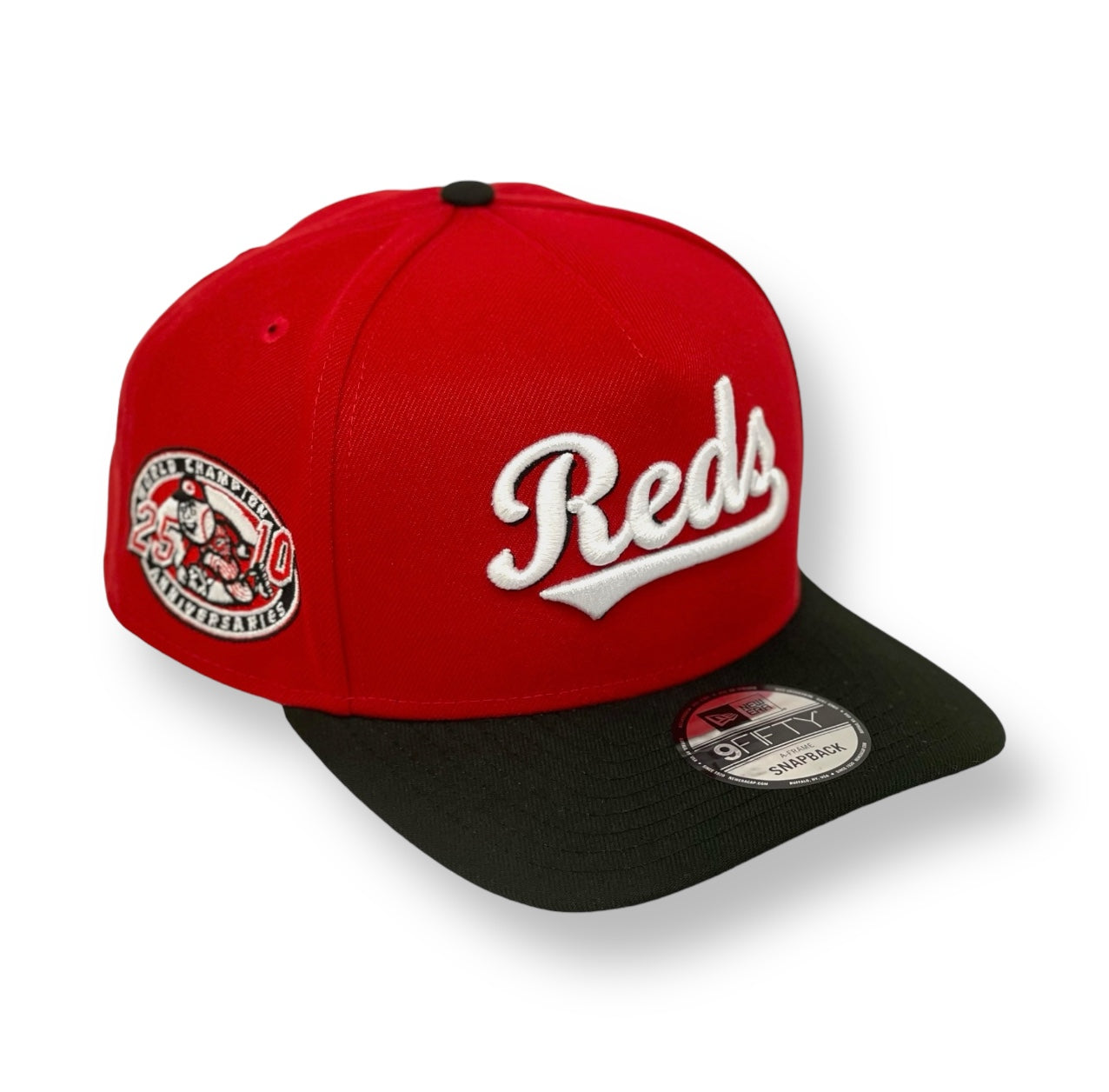 CINCINNATI REDS (RED/BLACK) (25TH 10TH) "9FIFTY AFRAME" NEW ERA SNAPBACK