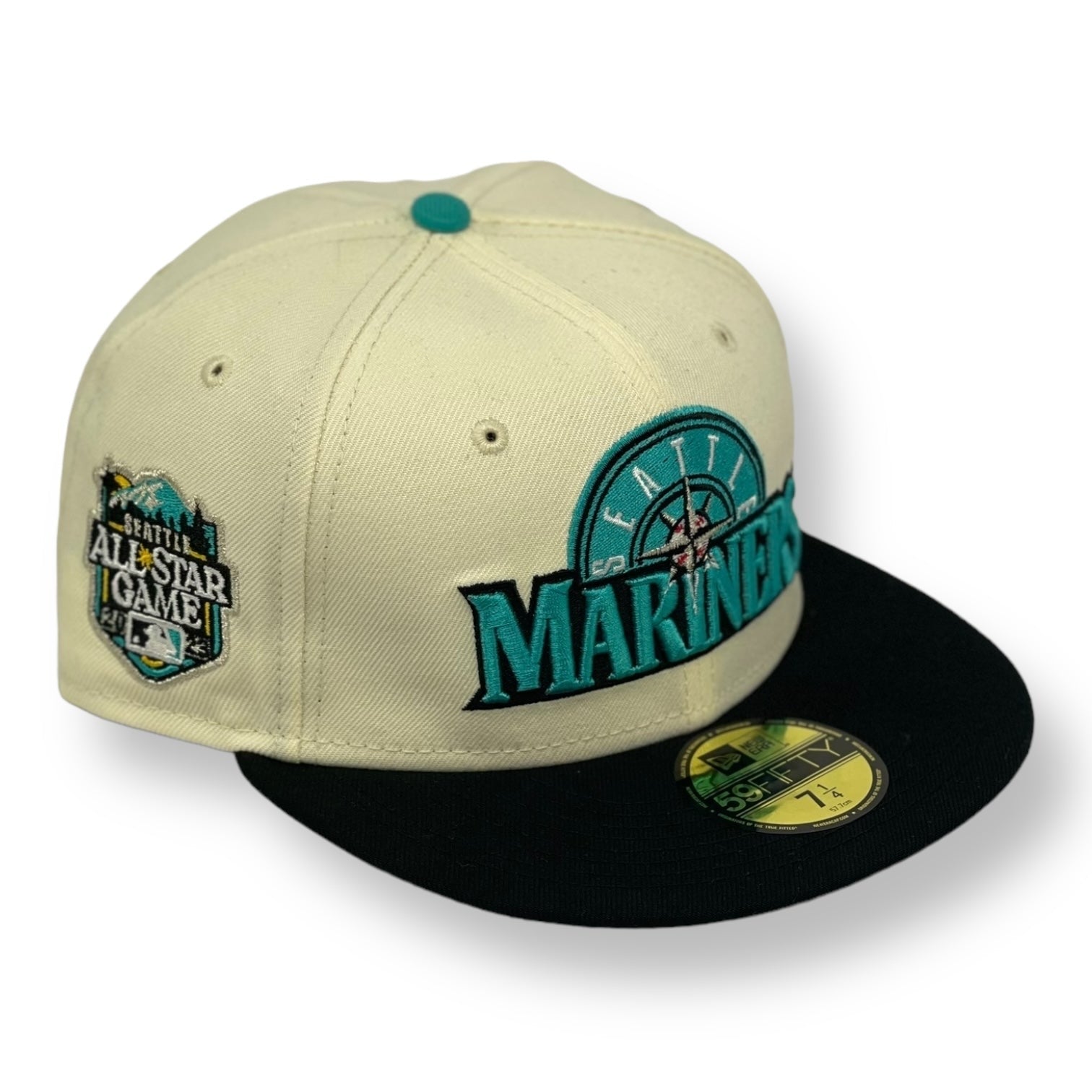 SEATTLE MARINERS (OFF-WHITE) (2023 ALLSTARGAME) NEW ERA 59FIFTY FITTED (TEAL UNDER VISOR)