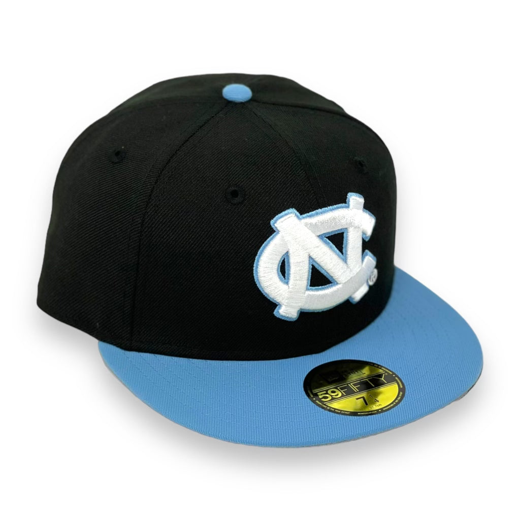 North Carolina Tar Heels New Era Basic 59FIFTY Fitted Hat - Black/Carolina  Blue