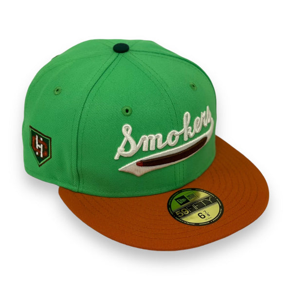 Tampa Smokers New Era Vegas Gold/Olive Bill And Gray Bottom With
